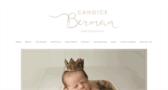 Desktop Screenshot of candicebermanphotography.com